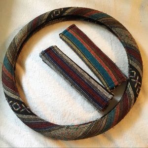 Aztec Steering Wheel Cover & Seatbelt Covers
